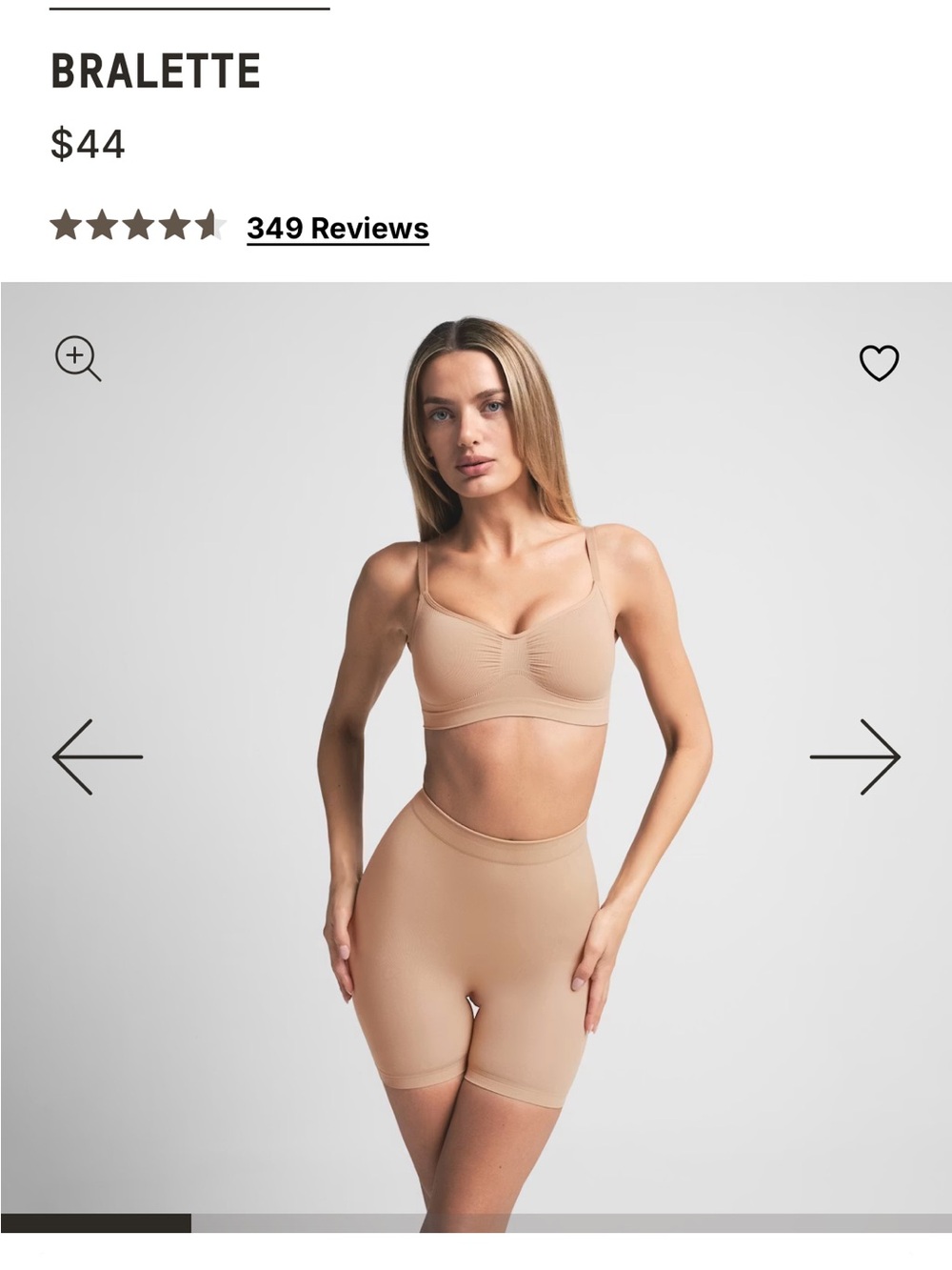 SKIMS Seamless Bralette in Sienna